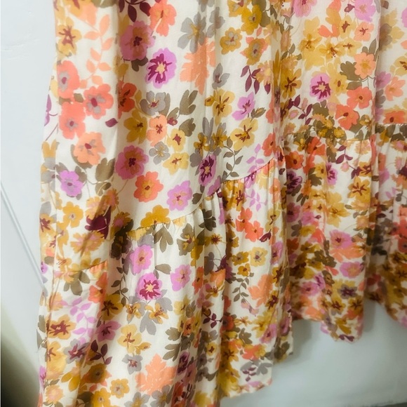Beachlunchlounge Floral Tiered Dress XXL Cottagecore Coastal Cowgirl Romantic - Picture 4 of 6